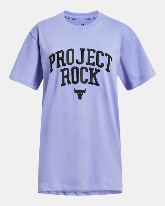 女童Project Rock Girls Campus T恤 in Purple image number 0